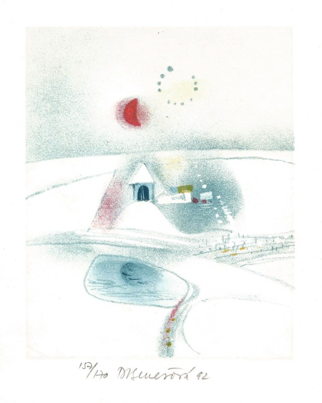 Benešová Daniela - White Landscape - Print