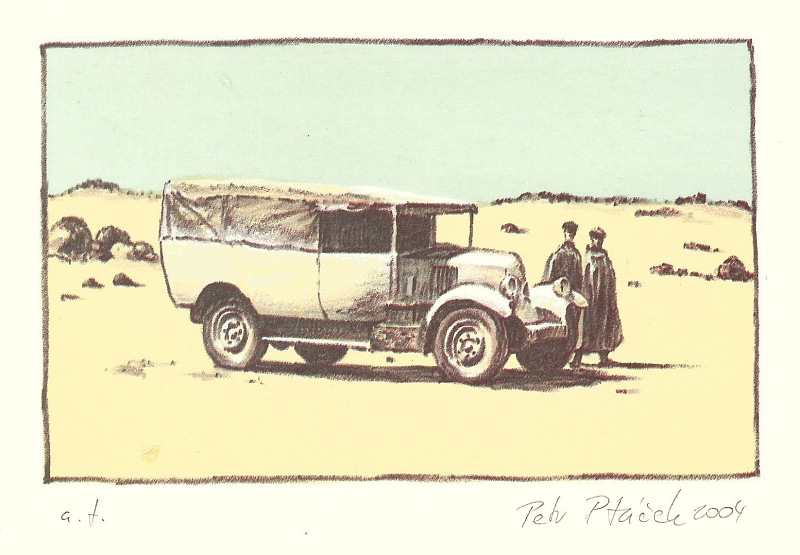 Ptáček Petr - Desert Post - Print
