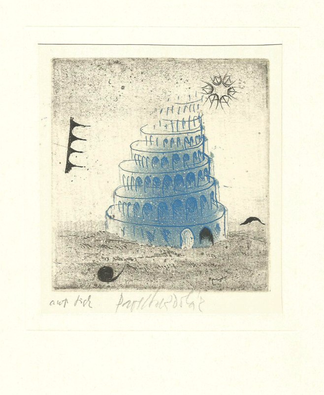 Sukdolák Pavel - Babylonská věž - Grafika