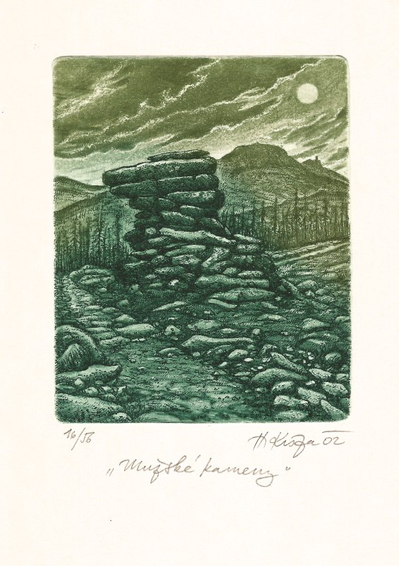Kisza Herbert - Man Rocks - Print
