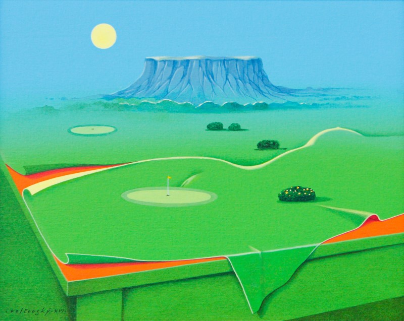 Velčovský Josef - Landscape Laid for a Golf Feast - Painting