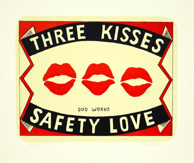 Slíva Jiří - Three Kisses  - Grafika