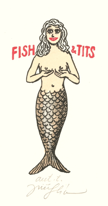 Slíva Jiří - Fish & Tits  - Print