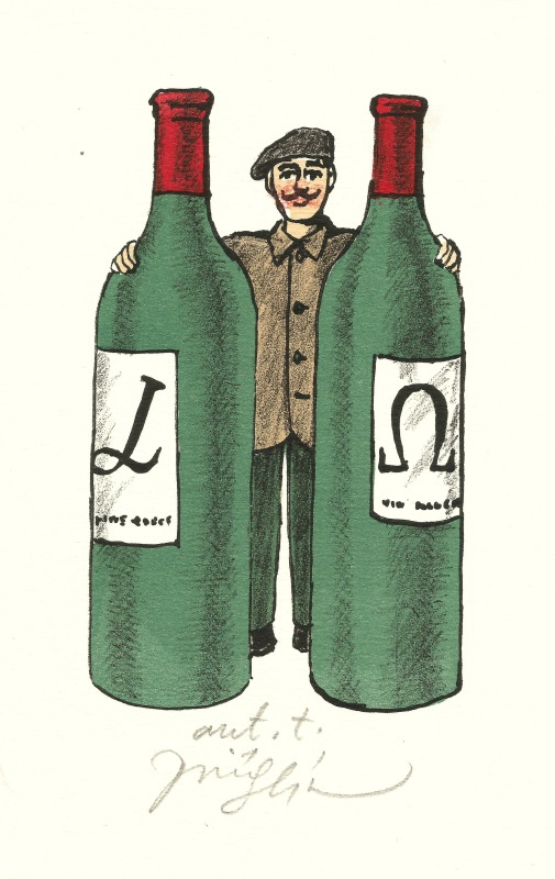 Slíva Jiří - Alpha and Omega Bottles - Print