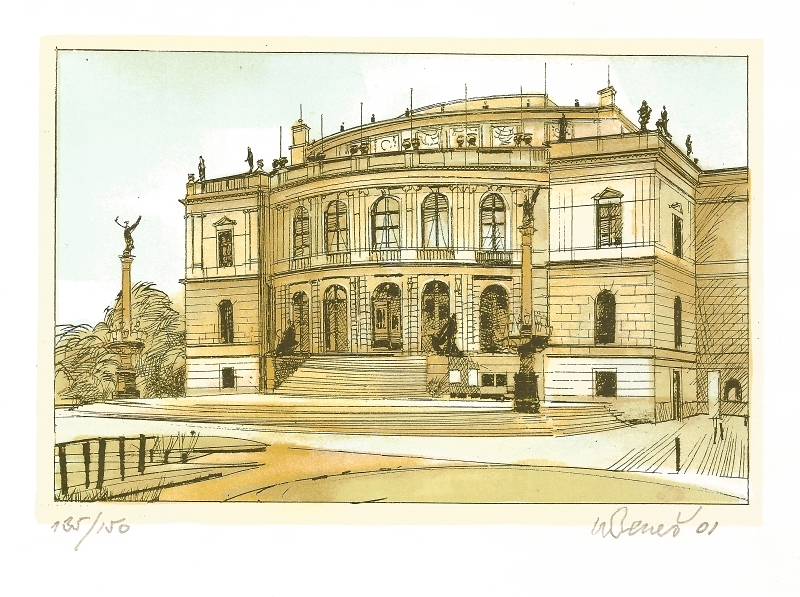 Beneš Karel - Praha – Rudolfinum  - Grafika